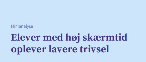 Analyse: Unge trives dårligere, når skærmtiden overstiger 2-3 timer
